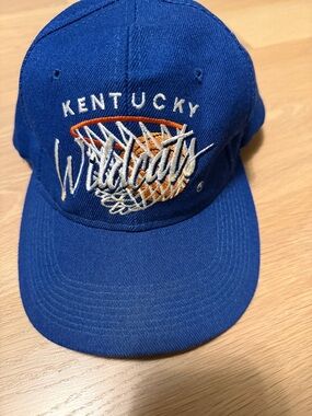 Vintage Kentucky Wildcats Blue Basketball Cap Rare